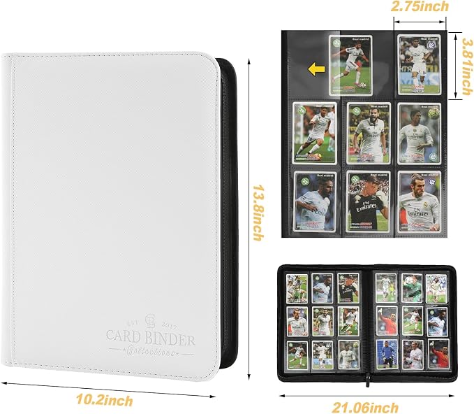 9 Pockets Card Binder, Premium Zip Trading Card Binder, 540 Double Sided Pocket - Image 2