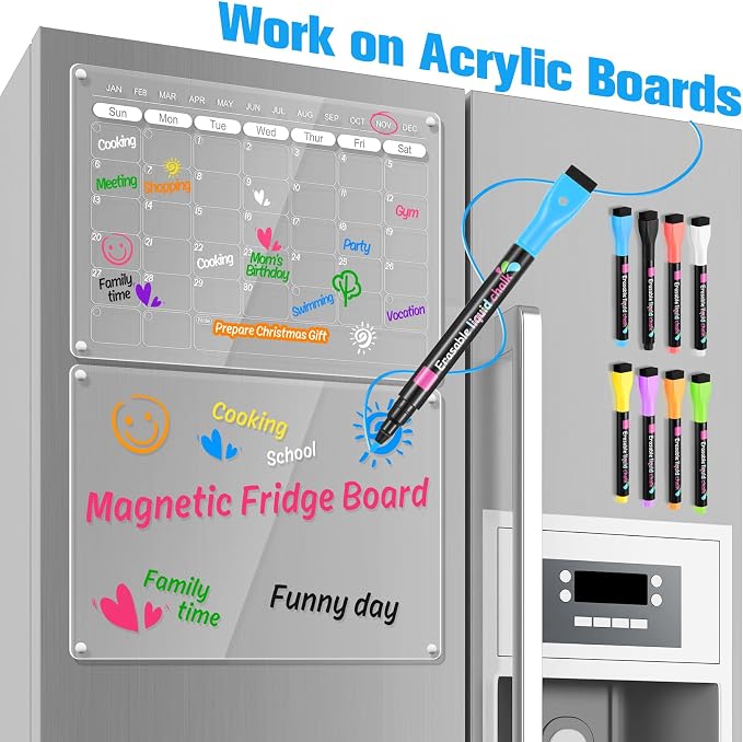 Liquid Chalk Markers Magnetic Wet Erase Markers - Image 2