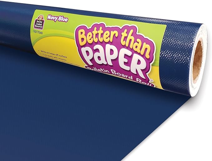 Teacher Created Resources Navy Blue Better Than Paper Bulletin Board Roll by TeacherCreatedResourcesOS