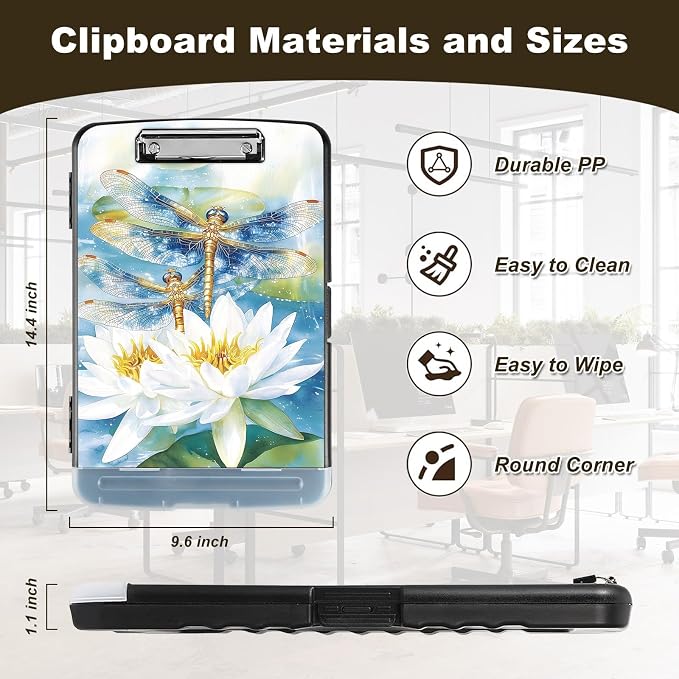 Clipboard with Storage, Nursing Clip Board 8.5 x 11 Storage Organization Box - Image 2