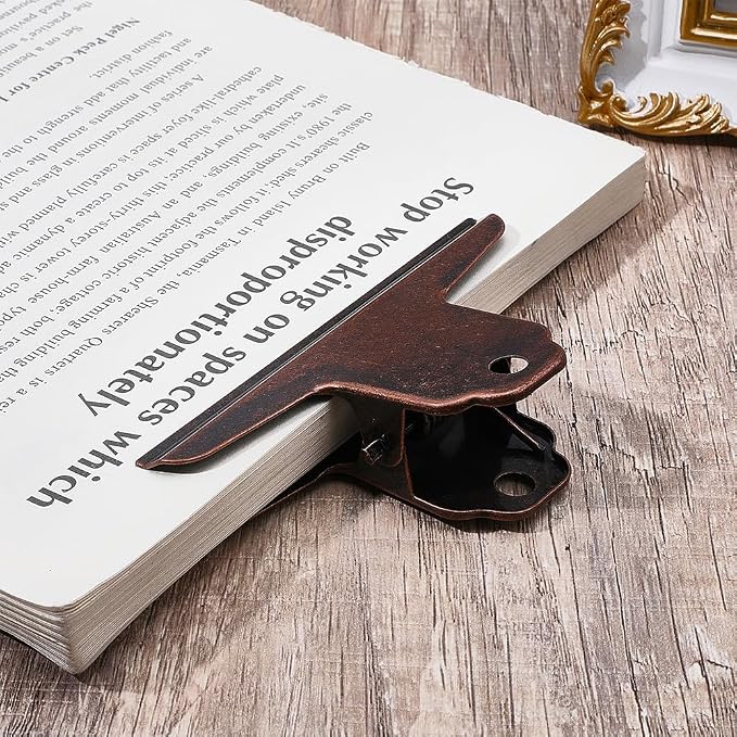CRASPIRE 2Pcs Metal Bulldog Clips Vintage Large 4 in Bull Journal Notebook - Image 4