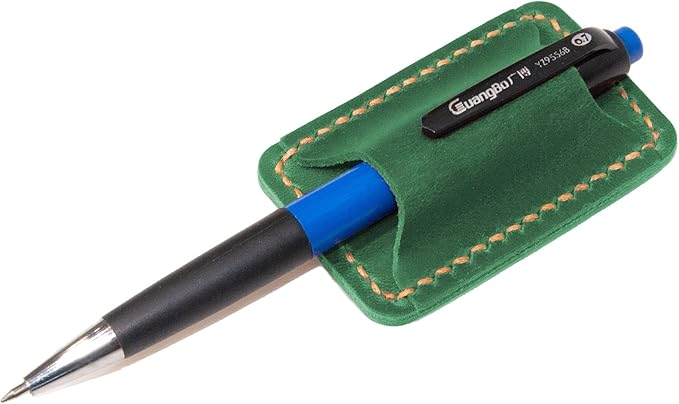 Handmade Leather Pen Holder Clip Notebook Pen Loop Stylish, Leather Pen by Turbosnail
