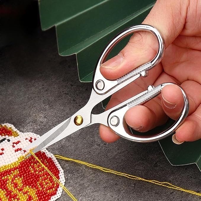 5" All Stainless Steel Office Scissors, Ultra Sharp Blade Shears, Sturdy Sharp - Image 4