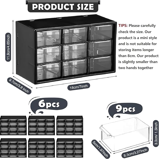 Amyhill 6 Pcs Mini Drawer Organizer Small Organizer - Image 2