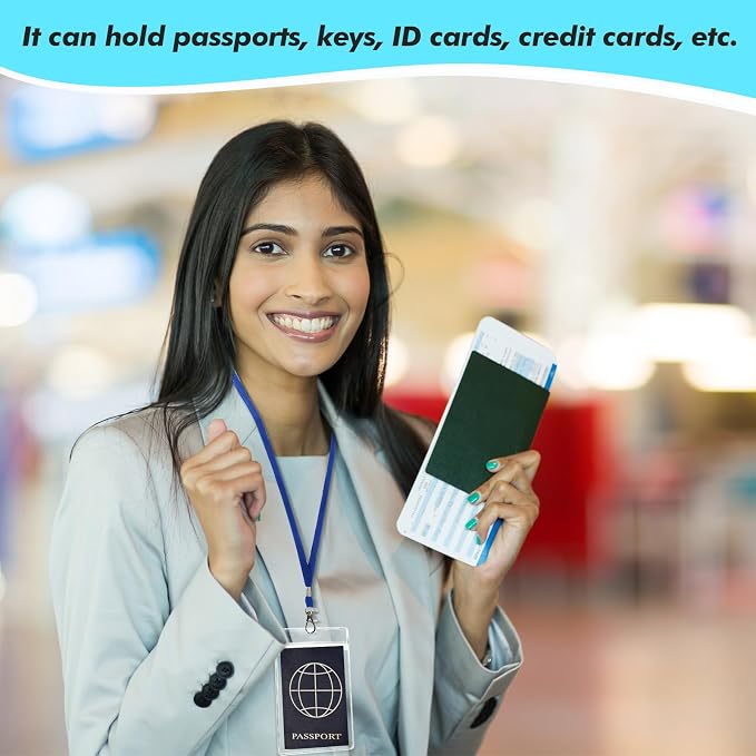 Patelai 50 Pcs 4 x 5.5 Inch Clear Passport Holders - Image 6