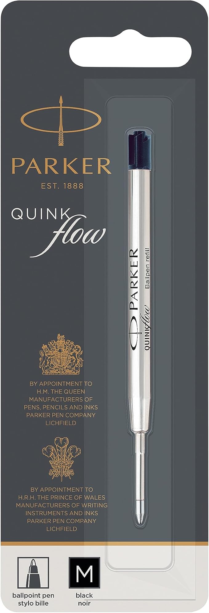 Parker Quinkflow Ballpoint Pen Ink Refill, Medium Tip - Image 8