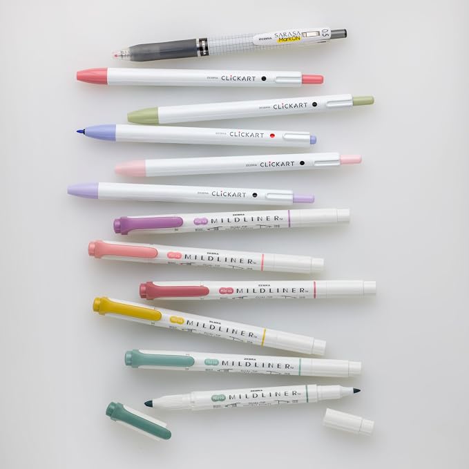 Zebra Pen - Premium 12-Pack Journaling Set - No Bleed MILDLINER Highlighters - Image 4