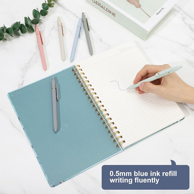 Ddaowanx Gel Pens, 0.5mm Fine Point Quick Dry Blue Ink Pens Retractable - Image 6