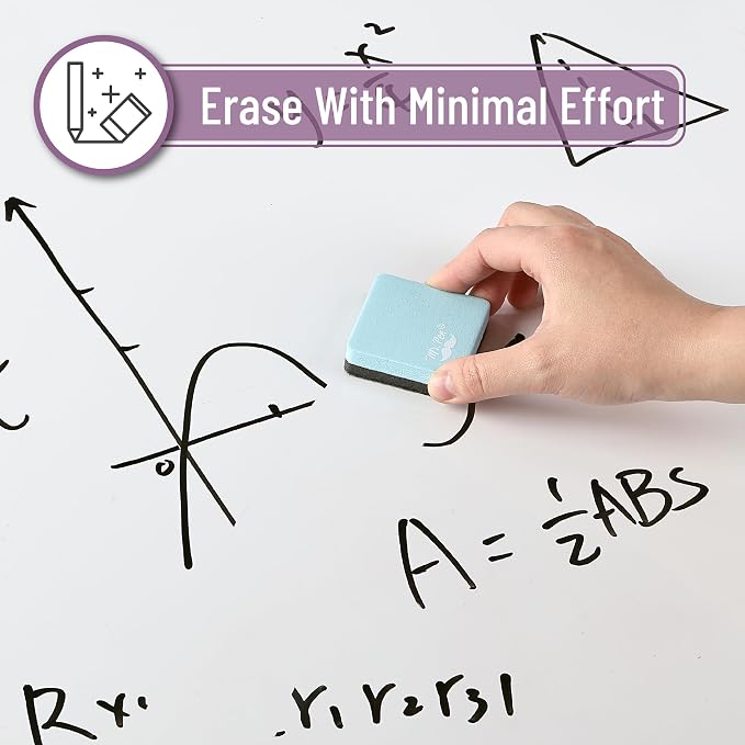 Mr. Pen- Mini Magnetic Dry Erase Erasers, 24 Pack, Pastel Green | Small - Image 4