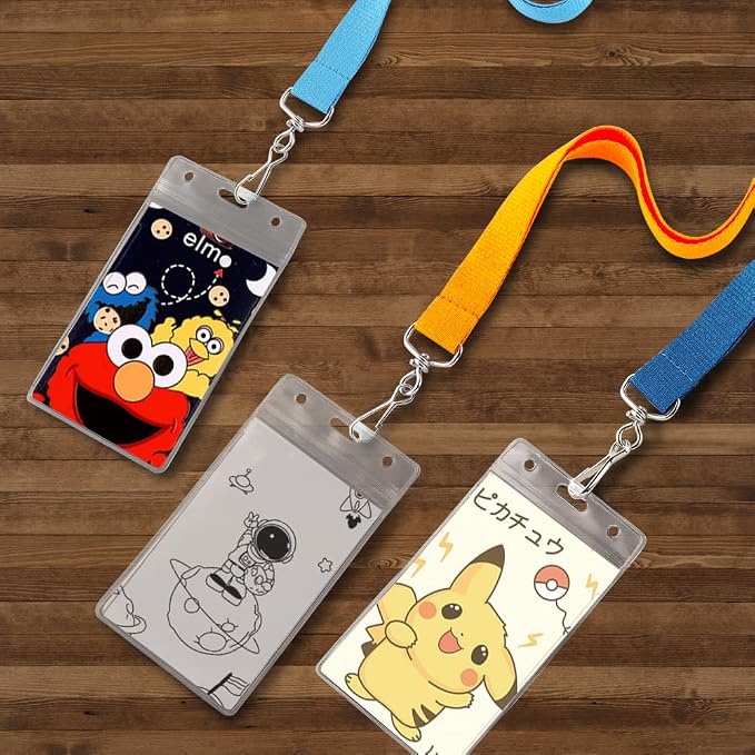 8 Pack Cruise Lanyard with Waterproof ID Card Holder, Colorful Durable Lanyard - Image 6