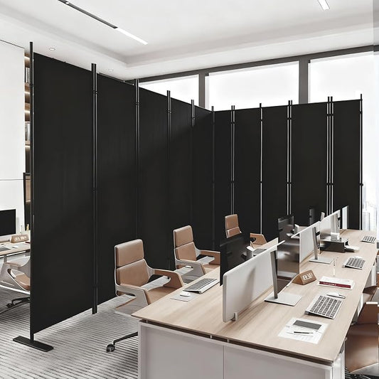 C-Hopetree 10 Panels Room Divider, 6 Ft Tall Indoor Folding Privacy Screen by C-Hopetree