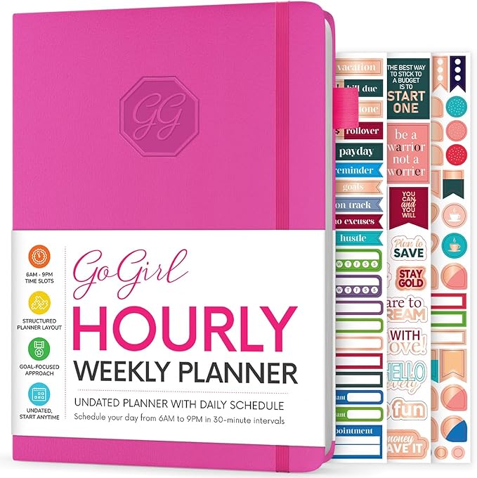 GoGirl Weekly Schedule Planner – Hourly Work & Life Planner by GoGirlPlanner