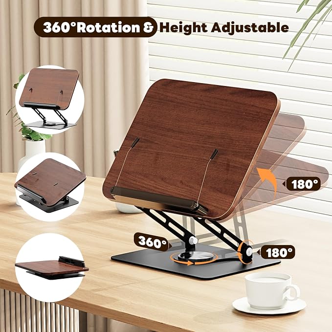 Abiglifty Book Stand for Reading, Adjustable Book Holder - Image 4