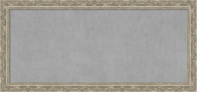 Amanti Art Silver Framed Magnetic Board 24x52 Oversize Vision Board by AmantiArt