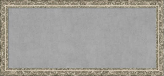 Amanti Art Silver Framed Magnetic Board 24x52 Oversize Vision Board by AmantiArt