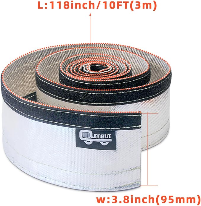 Heat Shroud Sleeve Aluminized Sleeving Express Aluminized Hose and Silver Hose - Image 2