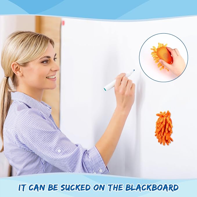 Epakh 8 Pcs Dry Erase Eraser Magnetic Microfiber Shag Whiteboard Eraser - Image 6