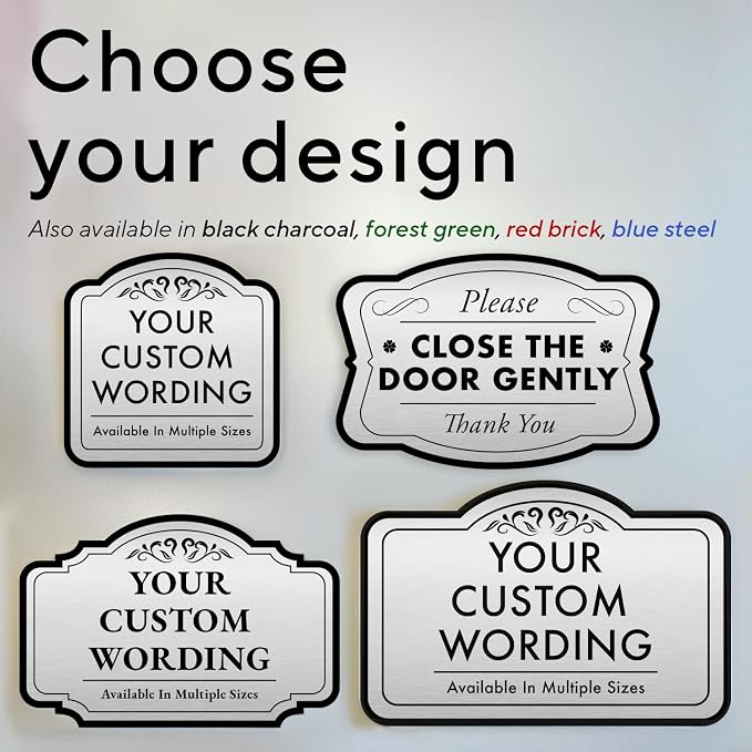 Custom Decorative Outdoor Aluminum Signs, Driveway Signs, Waterproof USA Made - Image 3