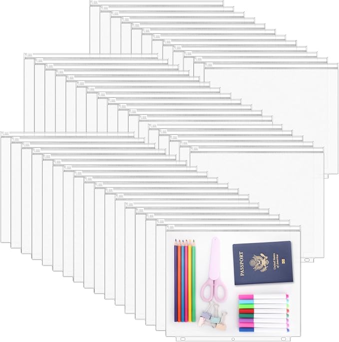 Antner 48 Pack Letter Size Binder Pockets by Antner