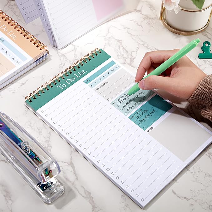 Thenshop 6 Pack To Do List Notepad Daily to Do List Notepad 6.5 x 9.8 Inches - Image 6