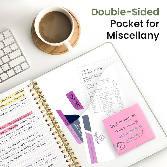 Taja Lined Spiral Journal Notebook for Work, 6 Pack, 140 Pages, College Ruled Hardcover Notebook Journal for Women, 6 Pcs, Journals for Writing, A5(6"x8") - Green-DeskLoop Office