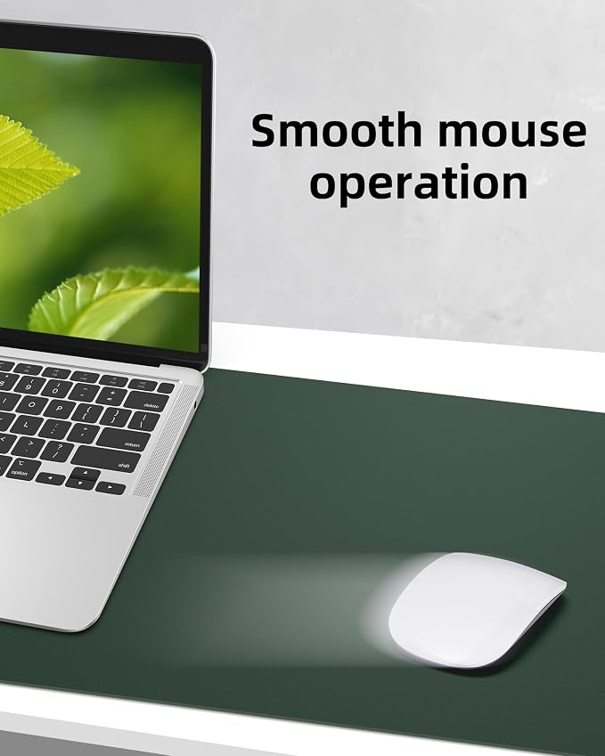 AFIING Leather Desk Pad Protector, Mouse Pad, Office Desk Mat, Non-Slip PU - Image 5