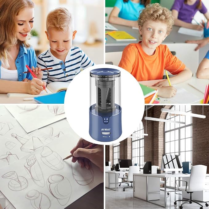AFMAT Pencil Sharpener, Electric Pencil Sharpener - Image 7