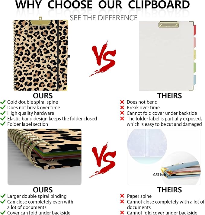 Clipboard Folder with Notepad Refillable Lined - Image 4
