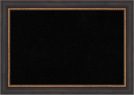 Amanti Art Black Cork Board for Wall, 15x21 Vision Board with Black Wood Frame, Small Corkboard Office Decor for Home Organization, Traditional Corkboard Pinboard to Display Items for Home-DeskLoop Office