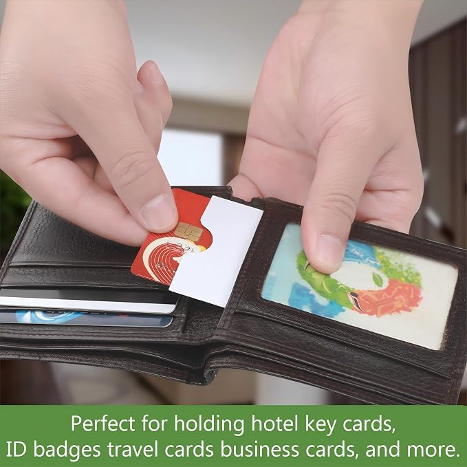 Thenshop 2000 Pieces Credit Card Sleeves Hotel Key Holder Blank Gift Envelopes - Image 6