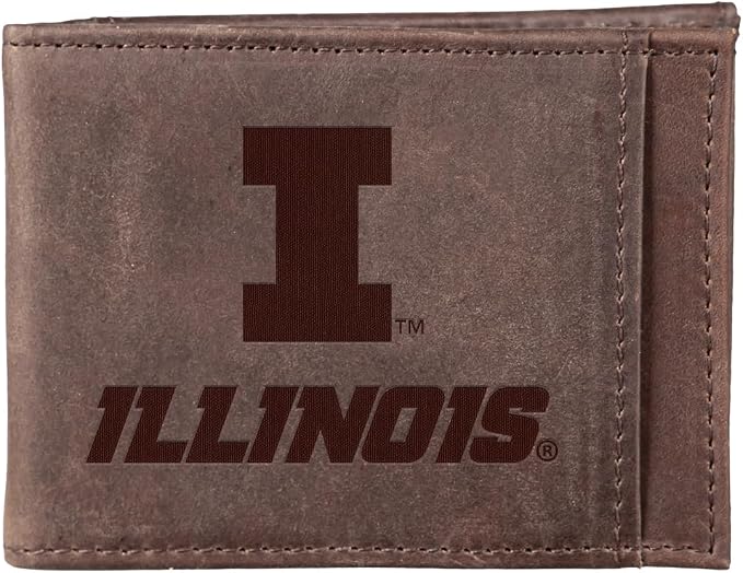 Team Sports America NCAA University of Illinois Front Pocket Slim Wallet by TeamSportsAmerica