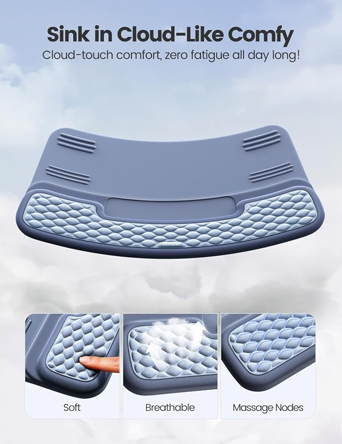 Vaydeer Wrist Rest with Keyboard Stand, Computer Wrist Support Pad, Ergonomic - Image 8