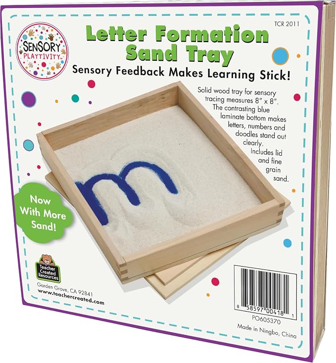 Teacher Created Resources Sensory Playtivity Letter Formation Sand Tray - Image 2