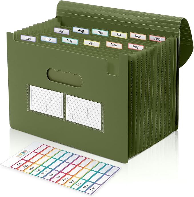 SKYDUE Accordion File Organizer, Expanding File Folder by SKYDUE