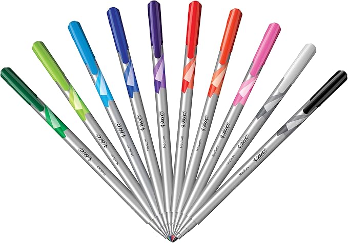 BIC Intensity Fineliner Marker Pens, Medium Point, Smooth Application - Image 5