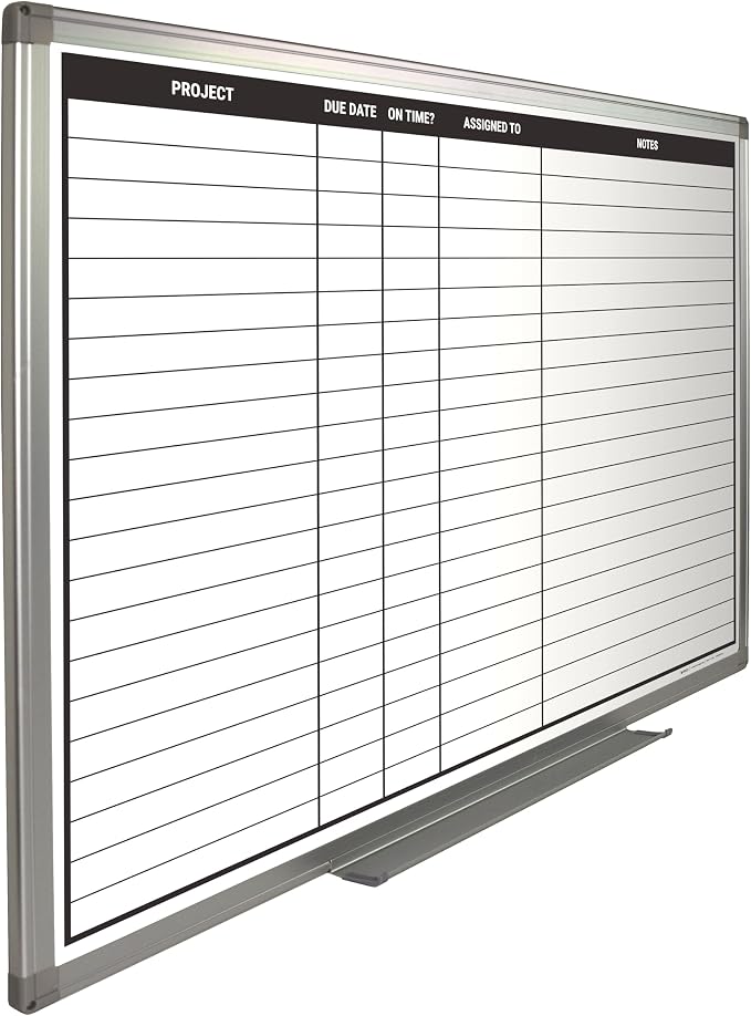 Project Planning Dry-Erase Whiteboard 36" x 24" - Image 2