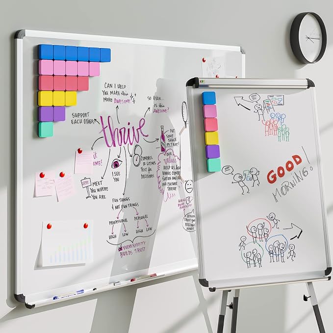MaxGear Dry Erase Erasers, 36 Pack Magnetic Whiteboard Erasers, 6 Colors | Mini - Image 6
