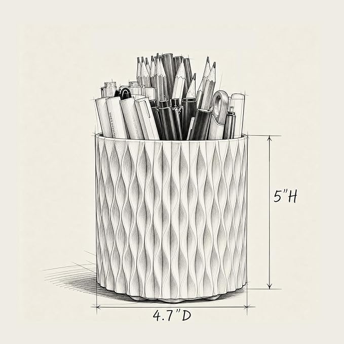 Lebenrich Aesthetic Black Pen Holder - Image 7