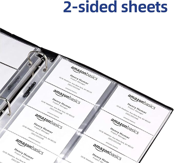 Amazon Basics Business Card Protector Pages - Image 4