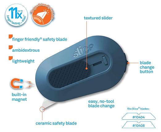 Slice Box Cutter, Heavy Duty Utility Knife, Safe Ceramic Blade Lasting 11x - Image 3