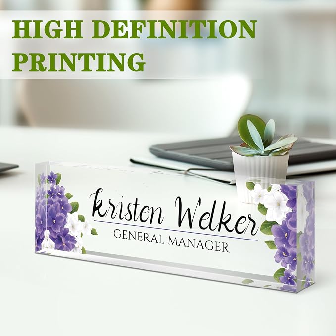 Custom Name Plate for Desk, Desk Name Plate Personalized, Office Decor for Women - Image 3
