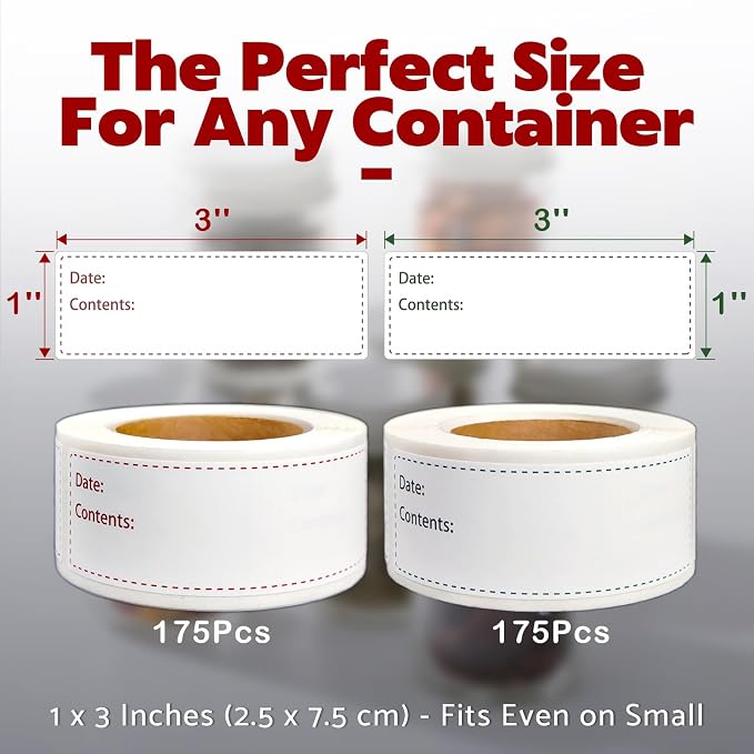 JIEHENG 350Pcs Removable Freezer Labels - Image 4