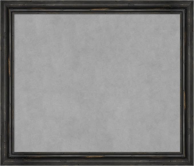 Amanti Art Black Framed Magnetic Board 23x27 Medium Vision Board by AmantiArt