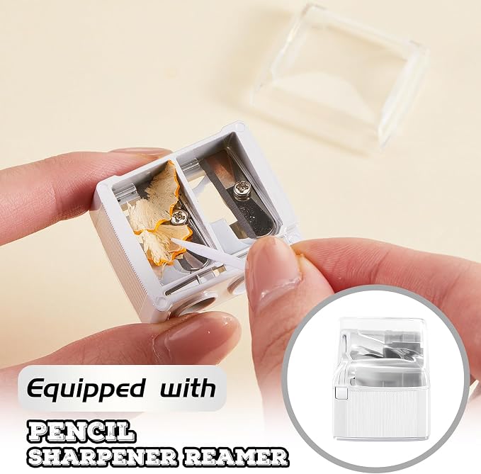 Chuangdi 5 Pack Makeup Pencil Sharpener Plastic Lip Liner Pencil Eyeliner - Image 4