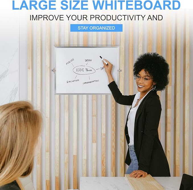 Dry Erase White Board, Cazeyoo Magnetic Desktop Whiteboard 16 x 12inch - Image 6