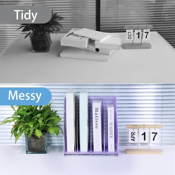 Desk Organizers, Metal Magazine File Holder - Image 5