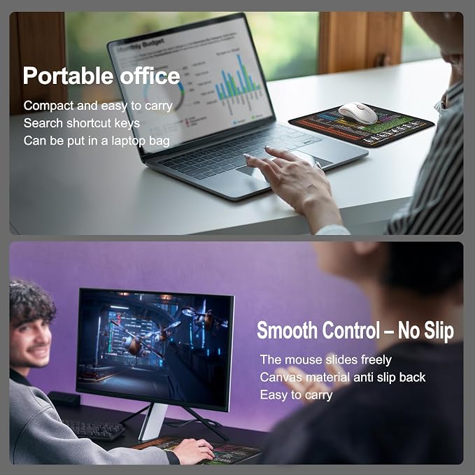 Kinevolve Mouse Pad for Windows Shortcuts – Small Window Cheat Sheet Desk Pad – - Image 6