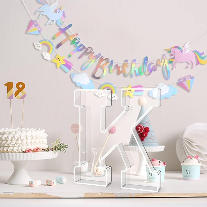 13.8" Acrylic Letter Charcuterie Tray, Charcuterie Letters Fillable Box - Image 4