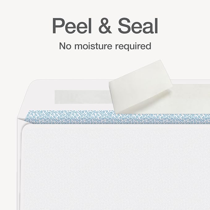 Columbian #8 Double-Window Self Seal Security Tint Envelopes, 24lb White Wove - Image 4