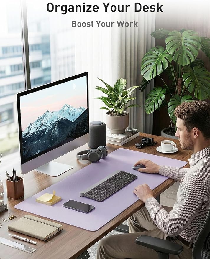 Aothia Faux Leather Desk Mat - Image 3